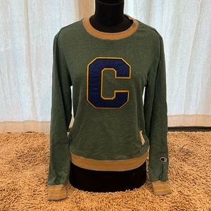 Green Champion pullover sweatshirt. Size S